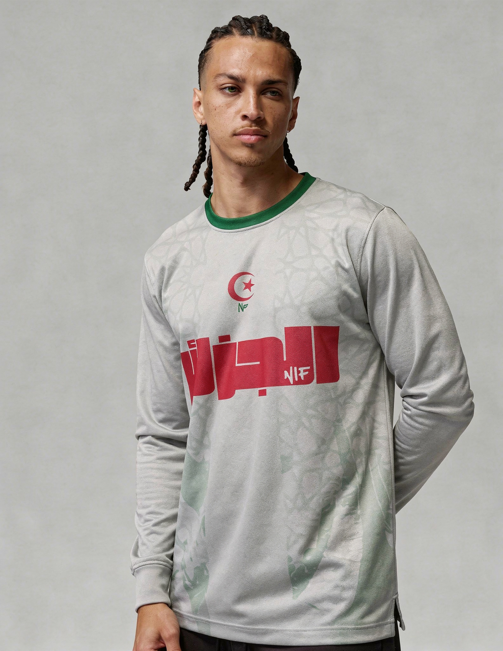 Jersey Col rond ALGÉRIE 🇩🇿 Bladi By Nif - Manche long